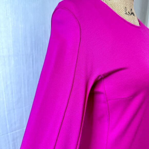 Maison Martin Margiela Women's Pink Midi Sheath Dress Sz 40/4 Knit Jersey Italy - Picture 3 of 16